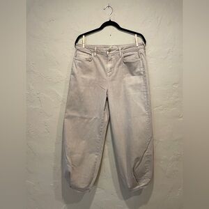 L'AGENCE Women's Cropped Jeans in Light Beige